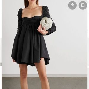 Khaite Sueanne Sweatheart-Neckline Cotton Mini Dress